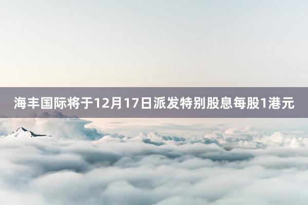 海丰国际将于12月17日派发特别股息每股1港元