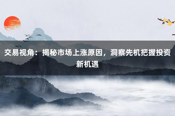 交易视角：揭秘市场上涨原因，洞察先机把握投资新机遇